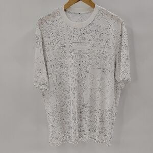 Armani Exchange Mens Regular Fit T-shirt Medium Kaleidoscope Pattern